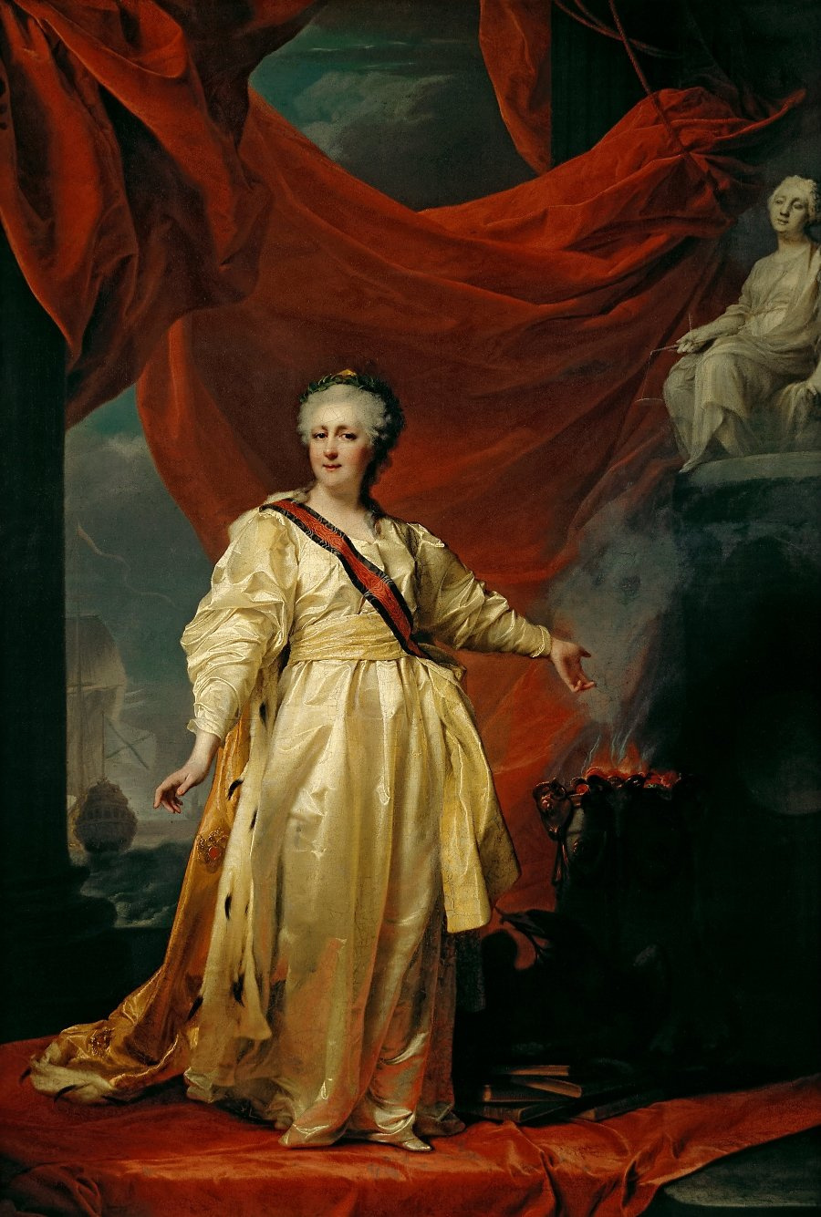 portrait of catherine ii in the form of icons