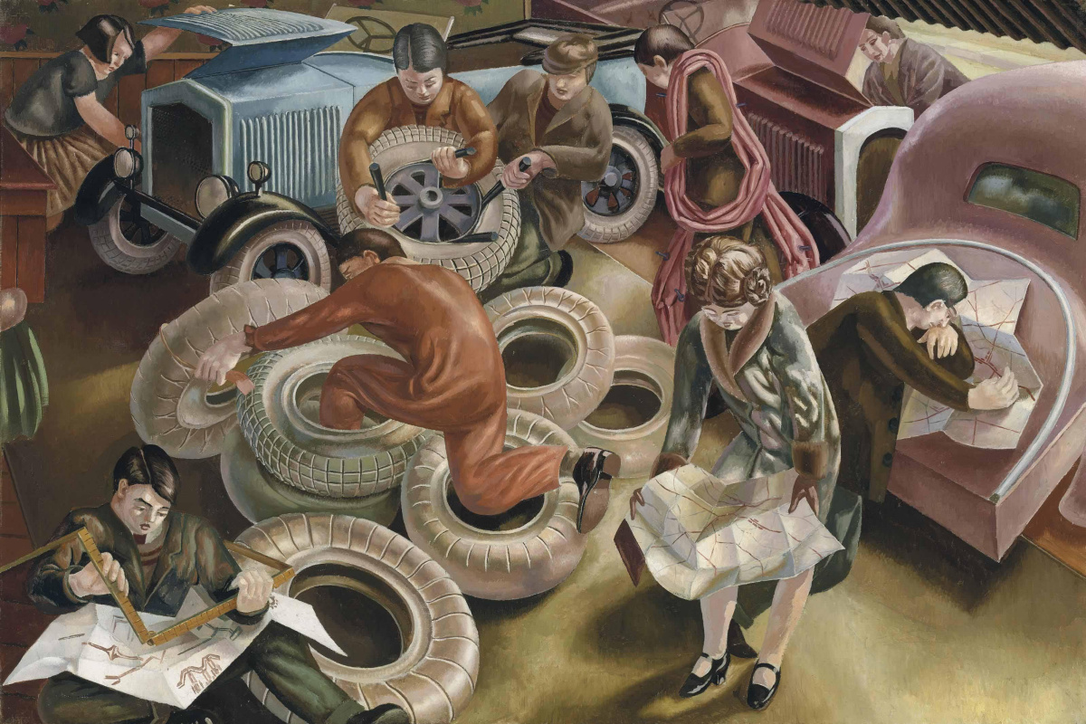 Картина Стэнли Спенсера «Гараж» (1929) входила в коллекцию Эндрю Ллойда Уэббера до 2010 года, затем 