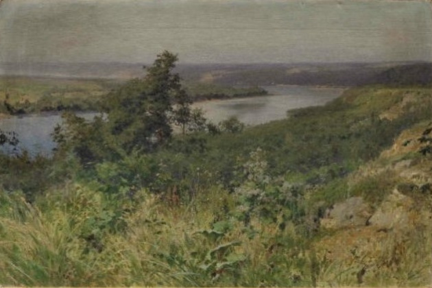 Григорий Федорович Ярцев. Пейзаж с рекой