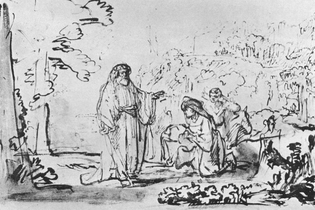 Рембрандт Харменс ван Рейн. Илия и вдова из Сарепты