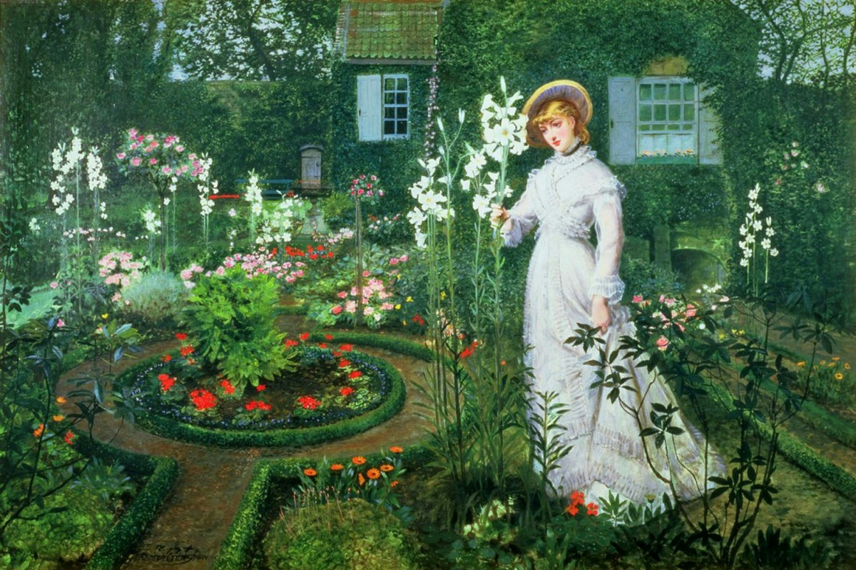 В саду: королева лилий