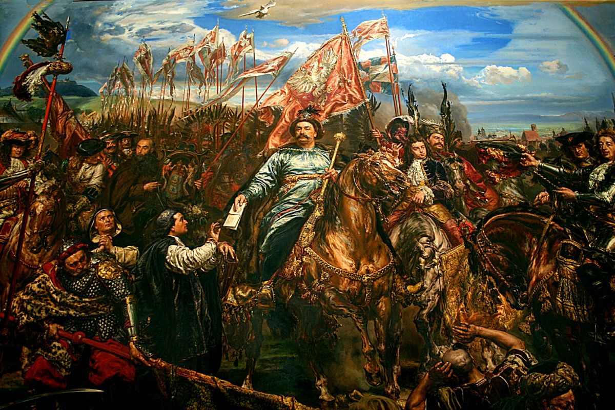 Ян Матейко. Ян III Собеский отправляет сообщение Папе о победе в битве за Вену (малая версия)