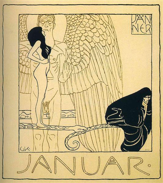 Густав Климт. Январь, 1901