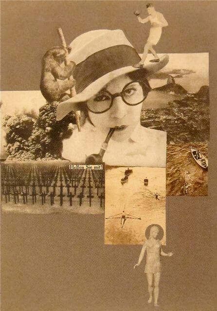 Марианна Брандт. Спасите! Освобожденная женщина!. Фотоколлаж. 1926