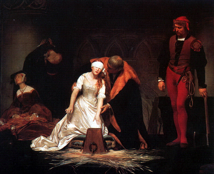 Поль Деларош, «Казнь леди Джейн Грей», 1833 год