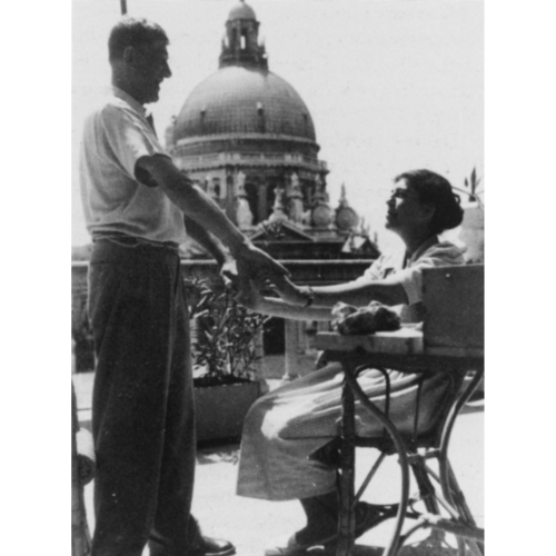 Олда и Оскар Кокошка в Венеции, 1948.