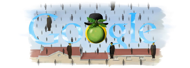110 лет со дня рождения Рене Магритта (Google с разрешения «Наследия Рене Магритта» и Общества защит
