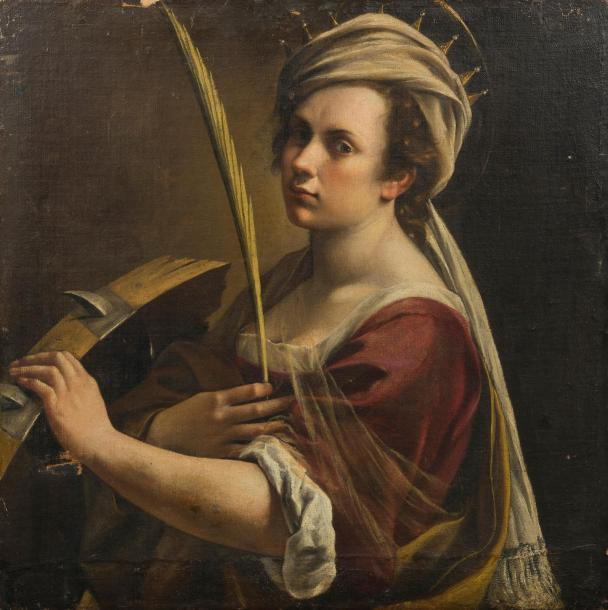 Self-portrait of Artemisia Gentileschi set an artist record in Paris auction