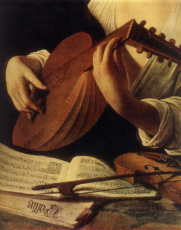 Микеланджело Меризи де Караваджо. Лютнист. Фрагмент