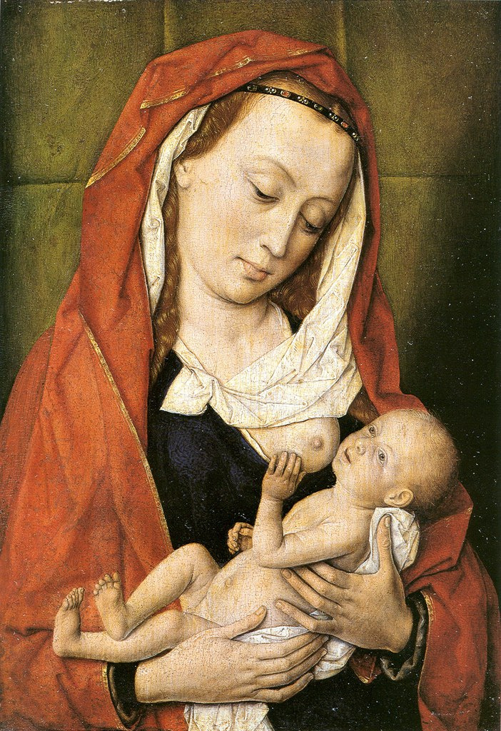 Дирк Баутс. Мадонна с младенцем. между 1455 и 1460