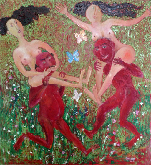 Zakir AHMED Ahmedov. Springtime 2016year 35x31in Original Painting Oil on Canvas