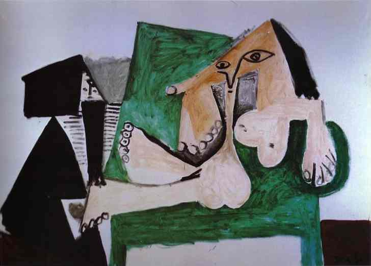 Пабло Пикассо. Обнаженная королева амазонок со служанкой