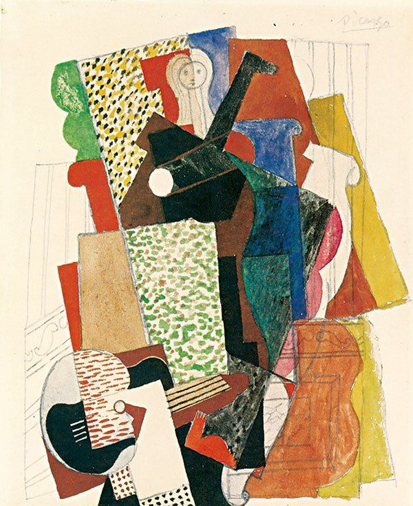 Пабло Пикассо. Женщина с гитарой в кресле
