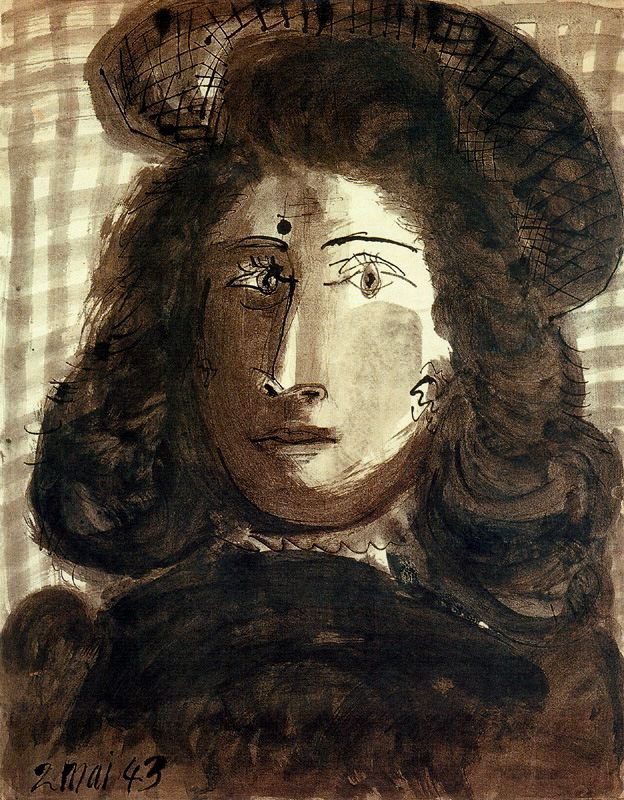 Пабло Пикассо. Женщина в шляпе
