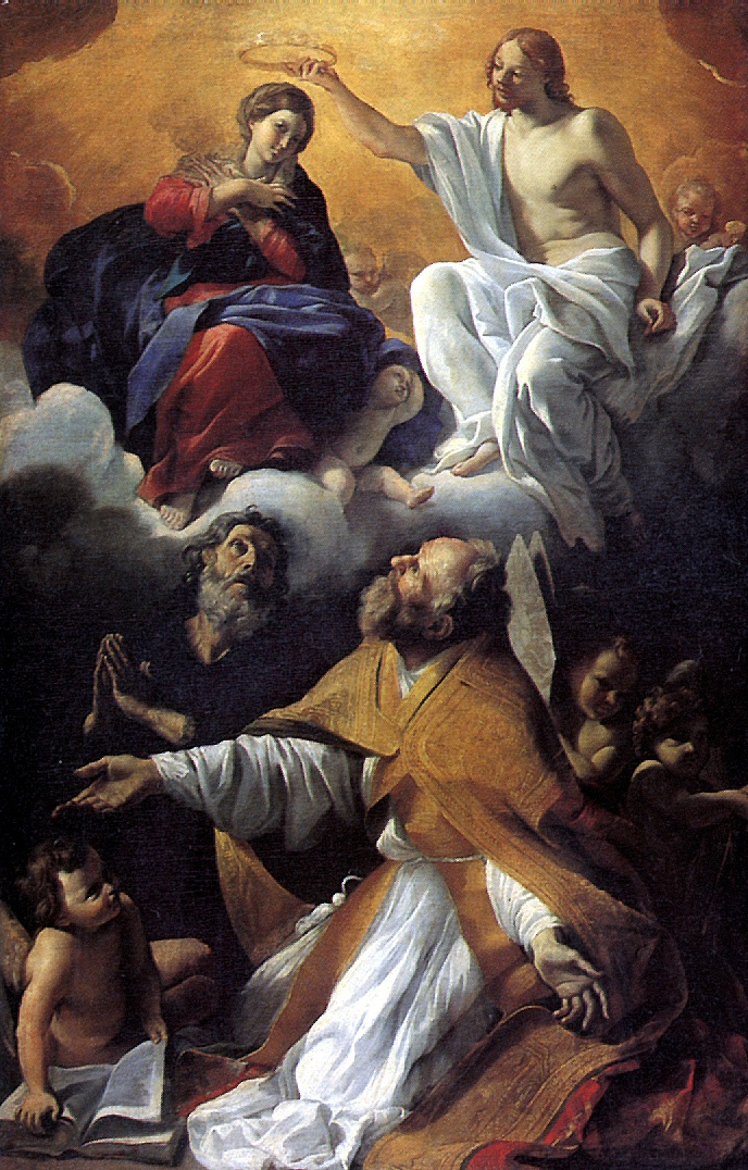 Джованни Ланфранко. Коронование Девы Марии со святыми Августином и Уильямом
