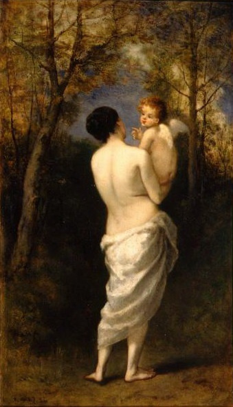 Нарсис Виржилио Диаз де ла Пёнья. Венера с Амуром на руках