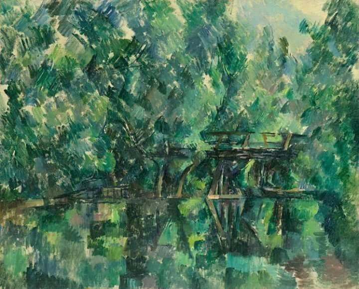 Поль Сезанн. Мост над прудом