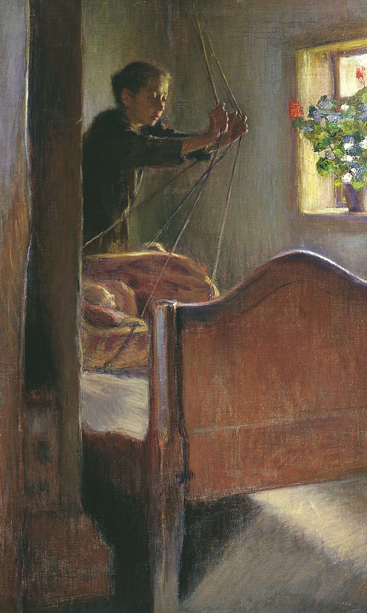 Осип Эммануилович (Иосиф) Браз. У колыбели. 1894