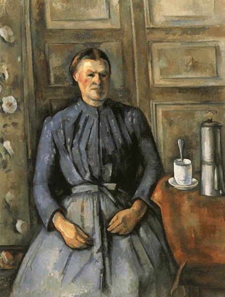 Поль Сезанн. Портрет женщины с кофейником