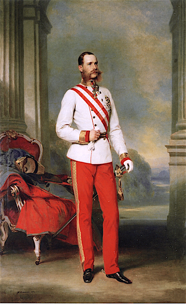 Франц Ксавер Винтерхальтер. Император Франц Иосиф I, одетый в форму австрийского фельдмаршала