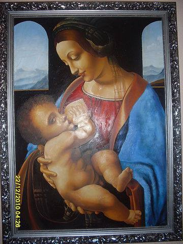 Terna Serghei. «Мадонна с младенцем» Леонардо да Винчи копия