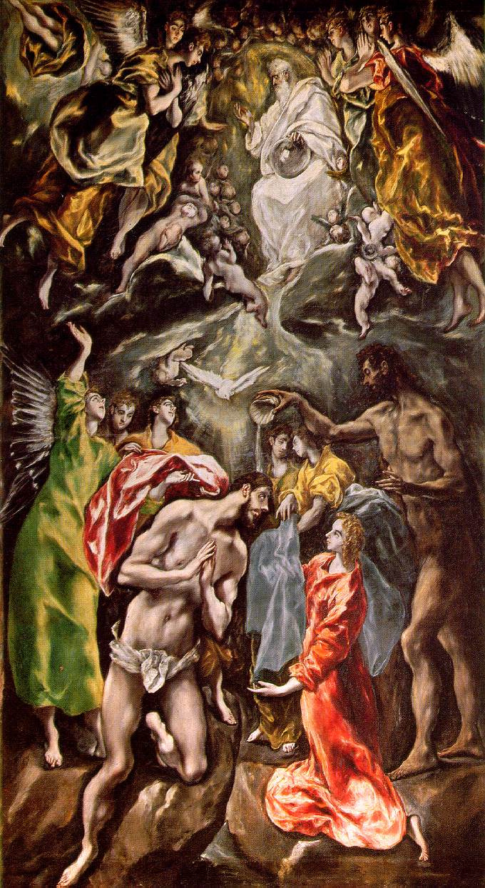Эль Греко (Доменико Теотокопули). Крещение Христа