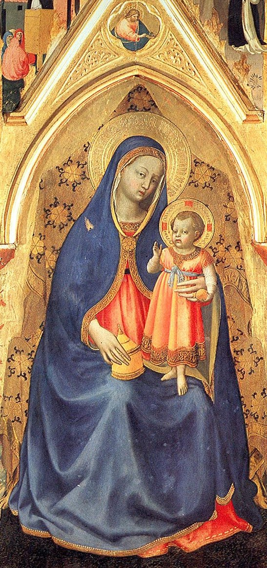 Фра Беато Анджелико. Мадонна с Младенцем на троне. Алтарь святого Петра Мученика