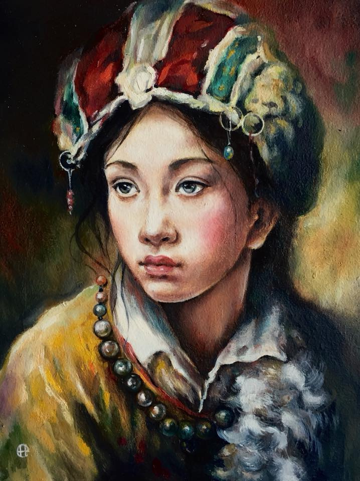 Надежда Sосновикова. Тибетская девушка