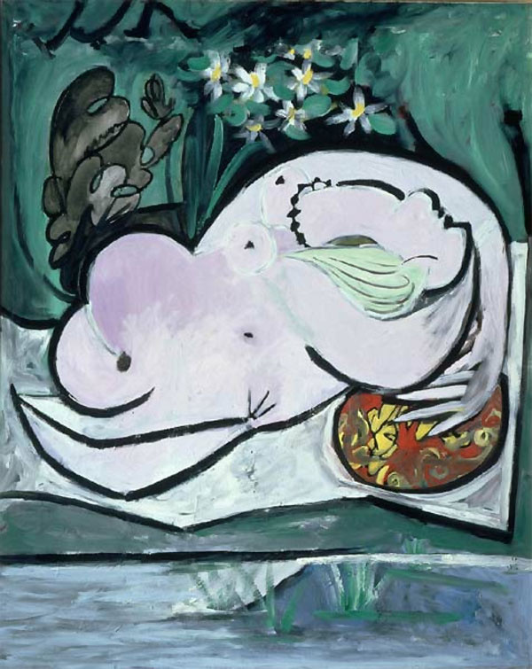 Пабло Пикассо. Обнаженная в саду