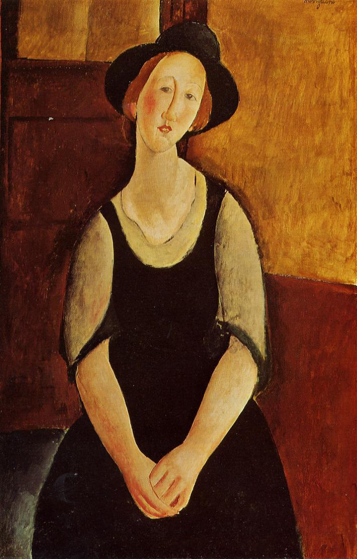 Амедео Модильяни. Портрет женщины в шляпе