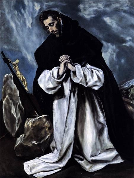 Эль Греко (Доменико Теотокопули). Молитва Святого Доминика
