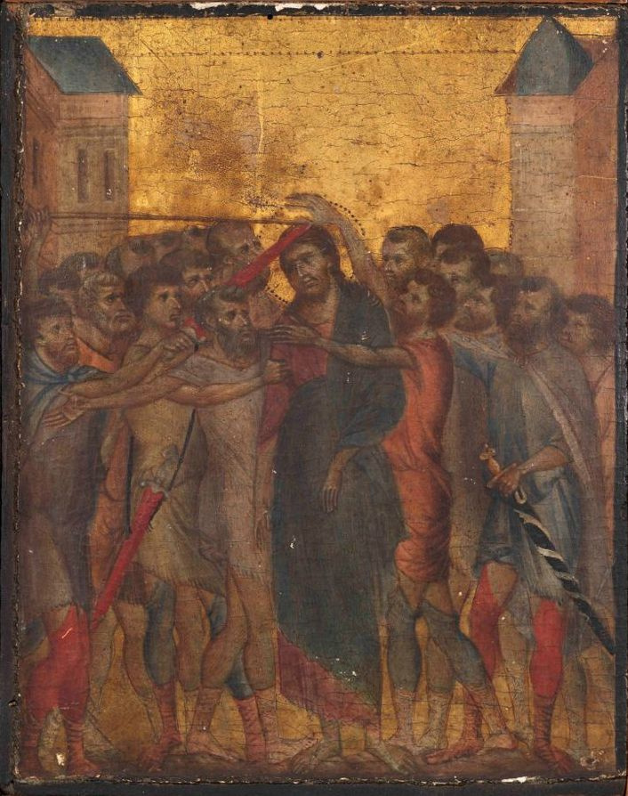 ‘Christ Mocked’ Cimabue 1280, 25.8×20.3 cm