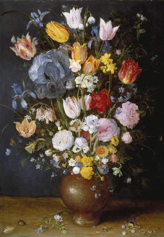 Ян Брейгель Старший. Керамическая ваза с цветами