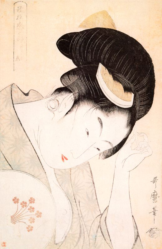Китагава Утамаро. Женщина с опущенной головой