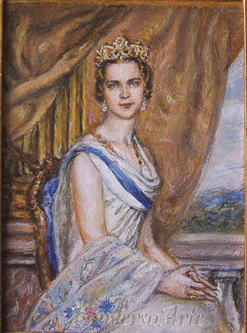 Elena Sergheevna Akinina. Portrait of Maria-Jose di Savoia