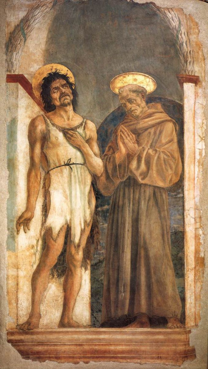Доменико Венециано. Иоанн Предтеча и святой Франциск
