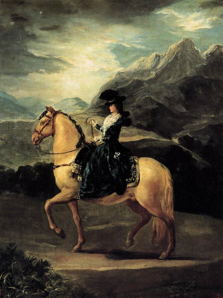 Франсиско Гойя. Портрет Марии Терезы де Валлабриг на коне