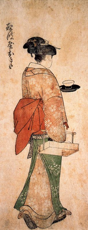 Китагава Утамаро. Окита - девушка из чайной