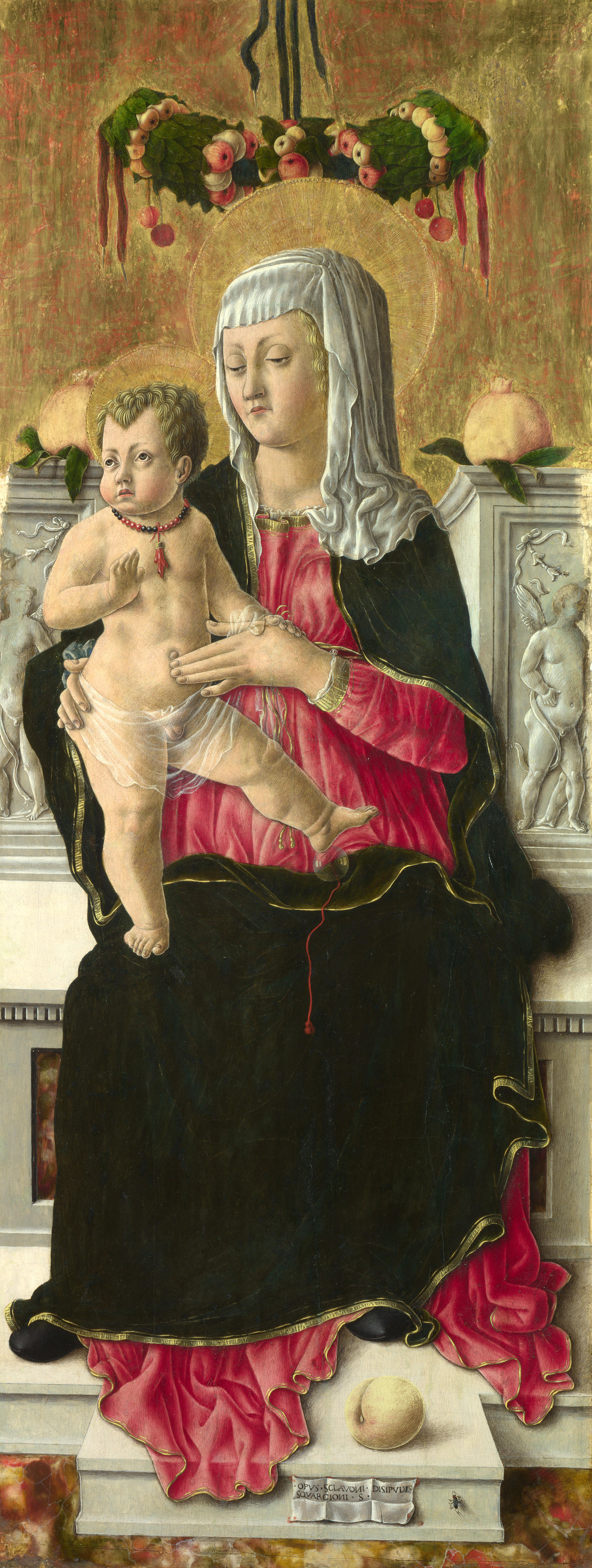 Джорджио Скьявоне. Дева Мария с младенцем на троне