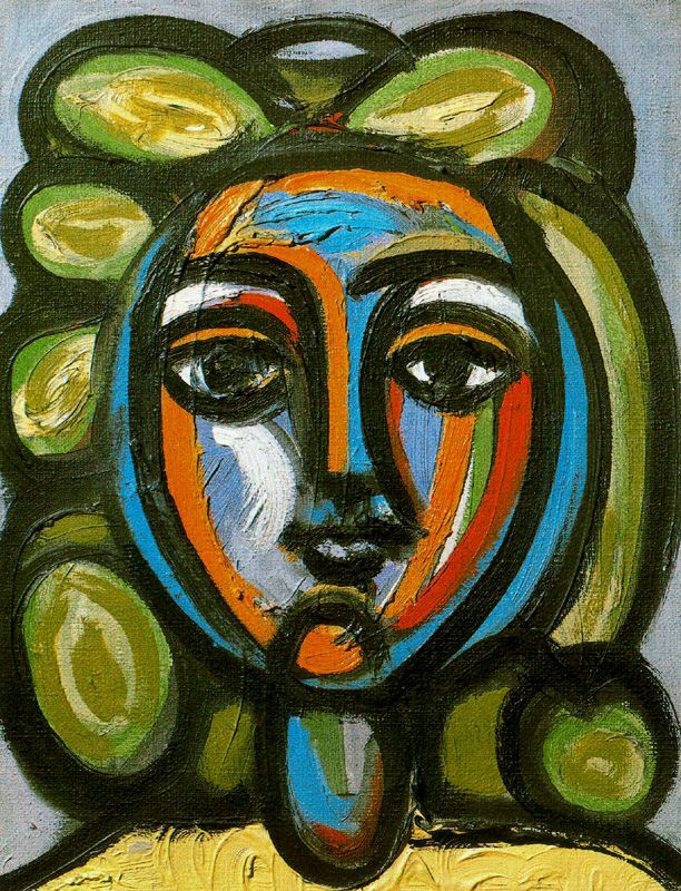 Пабло Пикассо. Портрет женщины с зелеными локонами