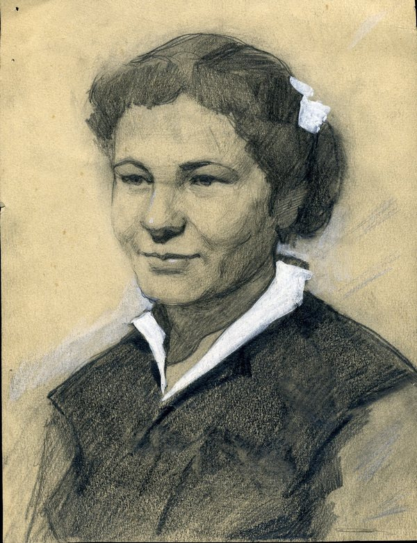 Владимир Иванович Бичевой. Портрет жены художника