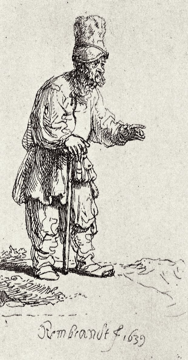 Рембрандт Харменс ван Рейн. Еврей в высокой шапке