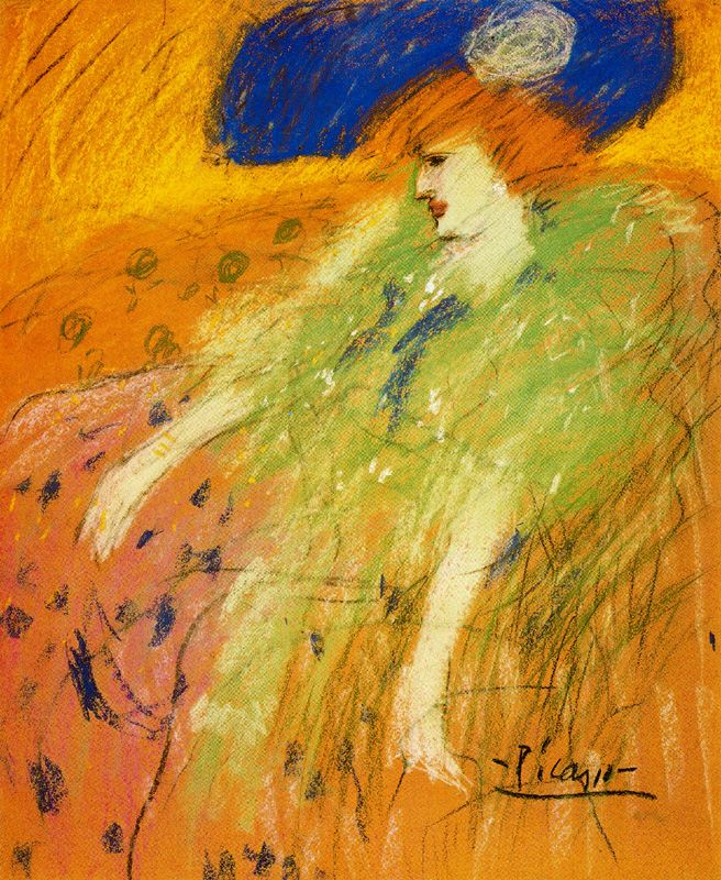 Пабло Пикассо. Женщина в синей шляпе