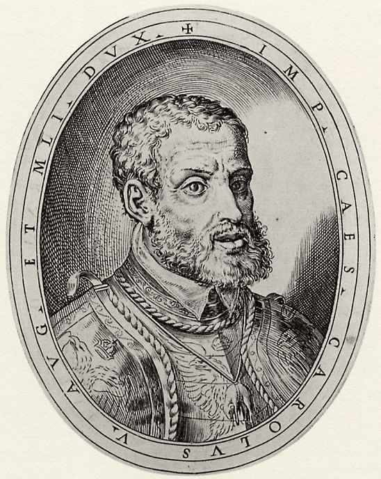 Антонио Кампи. Портрет императора Карла V