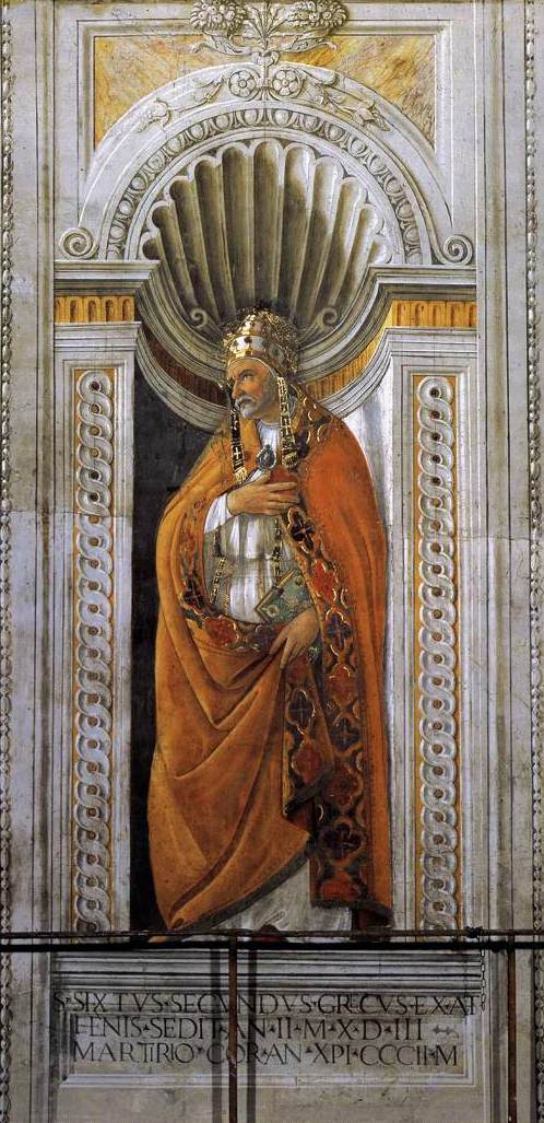 Сандро Боттичелли. Епископ Сикст II