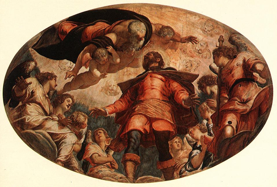 Jacopo (Robusti) Tintoretto. Holy Roch in glory