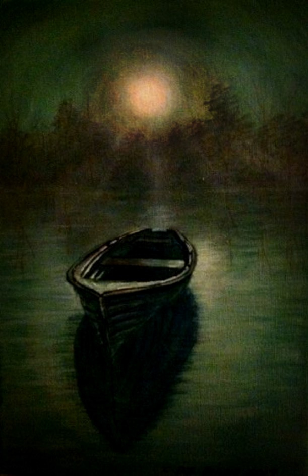 Кристина де Биасио. Лодка в лунном свете