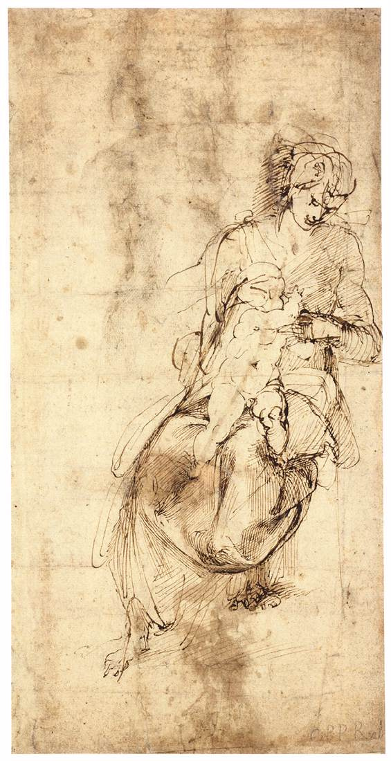 Микеланджело Буонарроти. Мадонна с младенцем