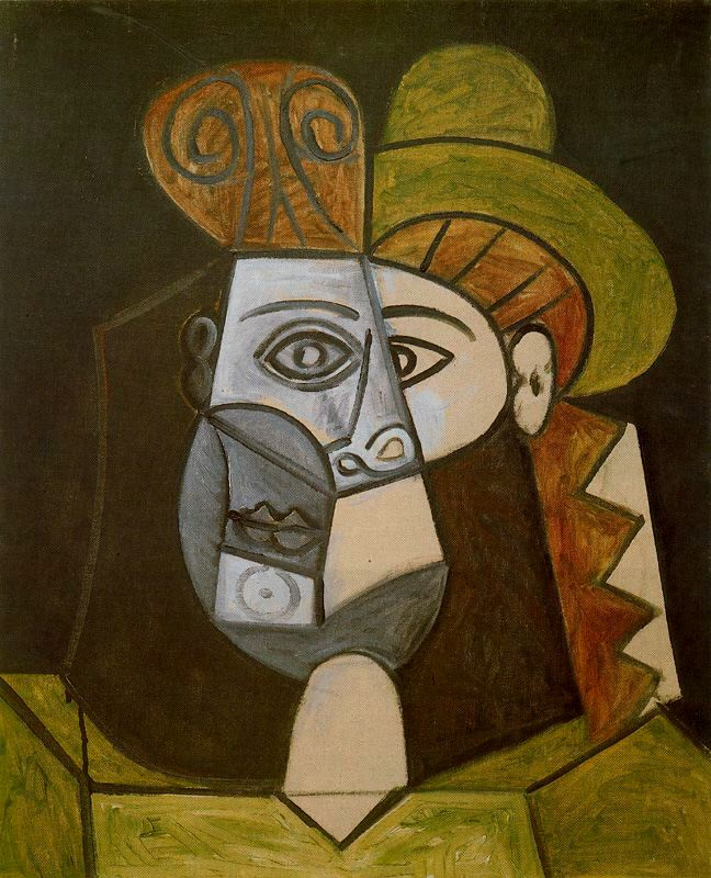 Пабло Пикассо. Женщина в зеленой шляпе