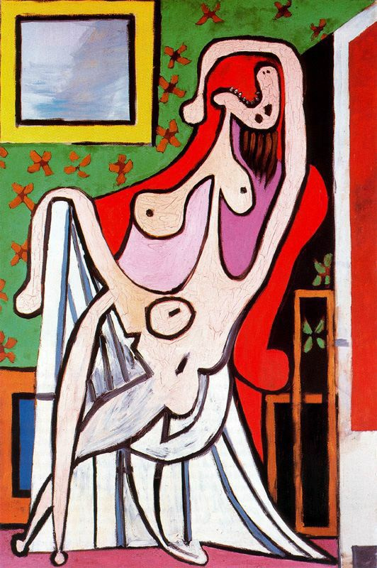 Пабло Пикассо. Обнаженная в красном кресле